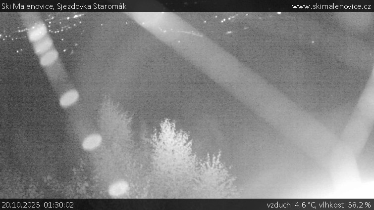 Ski Malenovice - Sjezdovka Staromák - 20.10.2025 v 01:30 Ski Malenovice - Sjezdovka Staromák - 20.10.2025 v 01:30