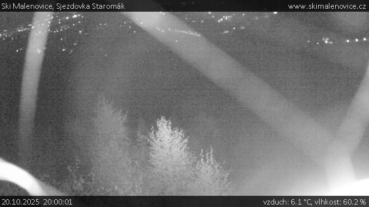 Ski Malenovice - Sjezdovka Staromák - 20.10.2025 v 20:00 Ski Malenovice - Sjezdovka Staromák - 20.10.2025 v 20:00