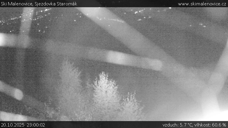 Ski Malenovice - Sjezdovka Staromák - 20.10.2025 v 23:00 Ski Malenovice - Sjezdovka Staromák - 20.10.2025 v 23:00