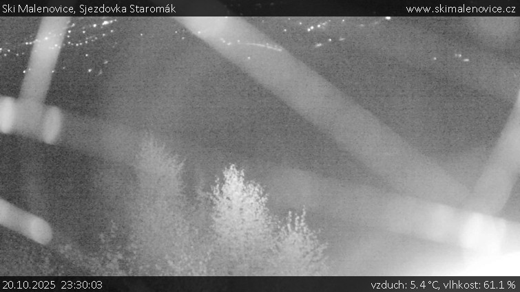 Ski Malenovice - Sjezdovka Staromák - 20.10.2025 v 23:30 Ski Malenovice - Sjezdovka Staromák - 20.10.2025 v 23:30