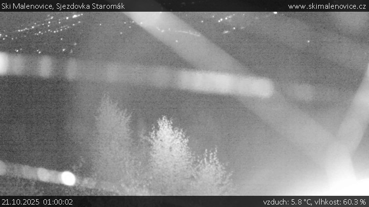 Ski Malenovice - Sjezdovka Staromák - 21.10.2025 v 01:00 Ski Malenovice - Sjezdovka Staromák - 21.10.2025 v 01:00