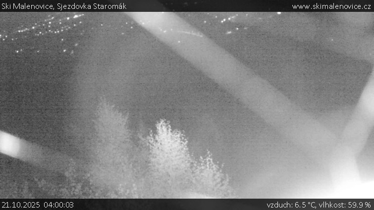 Ski Malenovice - Sjezdovka Staromák - 21.10.2025 v 04:00 Ski Malenovice - Sjezdovka Staromák - 21.10.2025 v 04:00