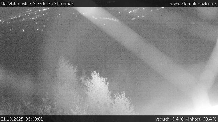 Ski Malenovice - Sjezdovka Staromák - 21.10.2025 v 05:00 Ski Malenovice - Sjezdovka Staromák - 21.10.2025 v 05:00