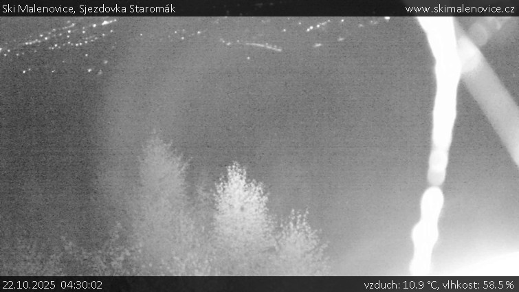 Ski Malenovice - Sjezdovka Staromák - 22.10.2025 v 04:30 Ski Malenovice - Sjezdovka Staromák - 22.10.2025 v 04:30