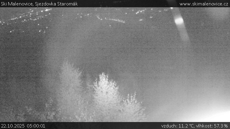 Ski Malenovice - Sjezdovka Staromák - 22.10.2025 v 05:00 Ski Malenovice - Sjezdovka Staromák - 22.10.2025 v 05:00