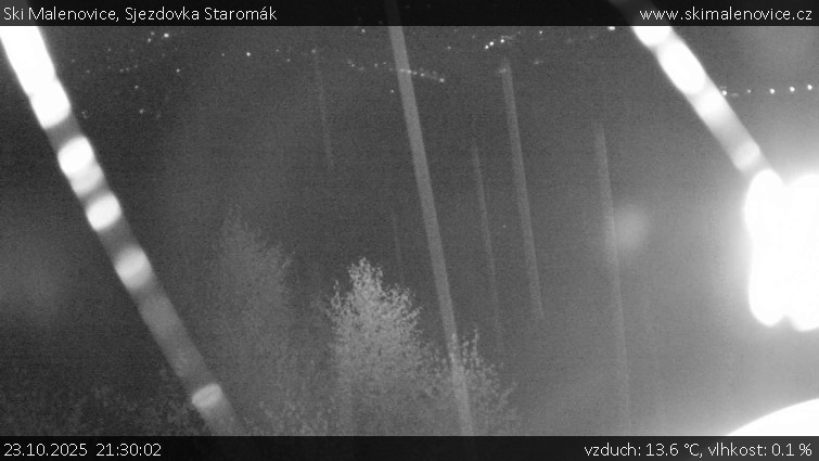 Ski Malenovice - Sjezdovka Staromák - 23.10.2025 v 21:30 Ski Malenovice - Sjezdovka Staromák - 23.10.2025 v 21:30