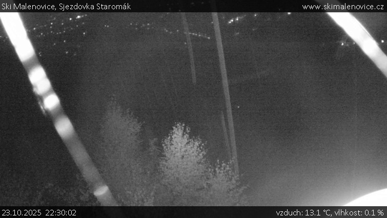 Ski Malenovice - Sjezdovka Staromák - 23.10.2025 v 22:30 Ski Malenovice - Sjezdovka Staromák - 23.10.2025 v 22:30