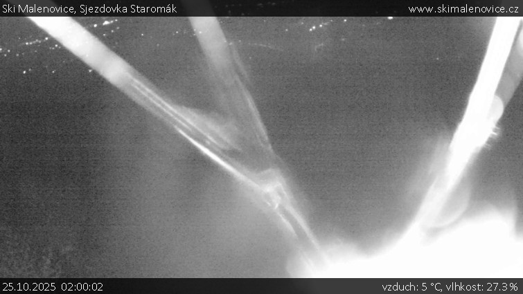 Ski Malenovice - Sjezdovka Staromák - 25.10.2025 v 02:00 Ski Malenovice - Sjezdovka Staromák - 25.10.2025 v 02:00