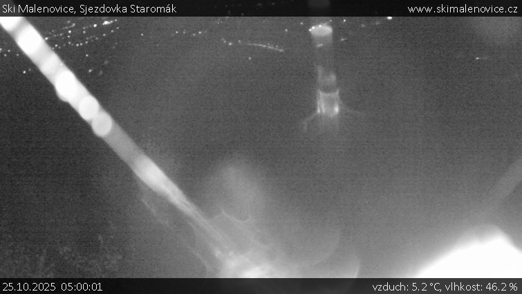 Ski Malenovice - Sjezdovka Staromák - 25.10.2025 v 05:00 Ski Malenovice - Sjezdovka Staromák - 25.10.2025 v 05:00