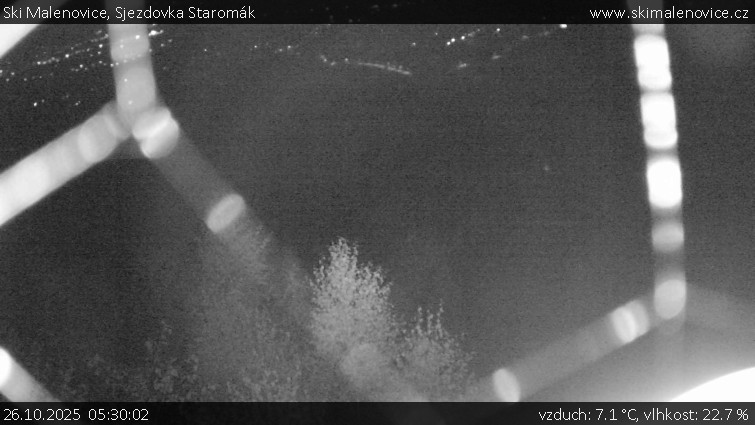 Ski Malenovice - Sjezdovka Staromák - 26.10.2025 v 05:30 Ski Malenovice - Sjezdovka Staromák - 26.10.2025 v 05:30