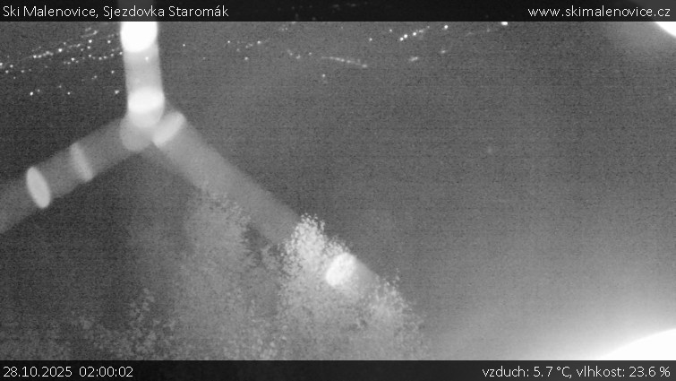Ski Malenovice - Sjezdovka Staromák - 28.10.2025 v 02:00 Ski Malenovice - Sjezdovka Staromák - 28.10.2025 v 02:00
