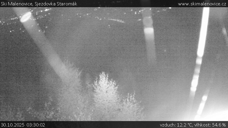 Ski Malenovice - Sjezdovka Staromák - 30.10.2025 v 03:30 Ski Malenovice - Sjezdovka Staromák - 30.10.2025 v 03:30