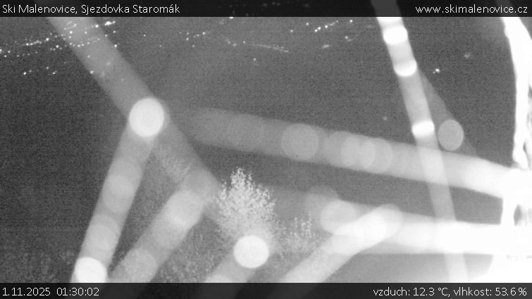 Ski Malenovice - Sjezdovka Staromák - 1.11.2025 v 01:30 Ski Malenovice - Sjezdovka Staromák - 1.11.2025 v 01:30