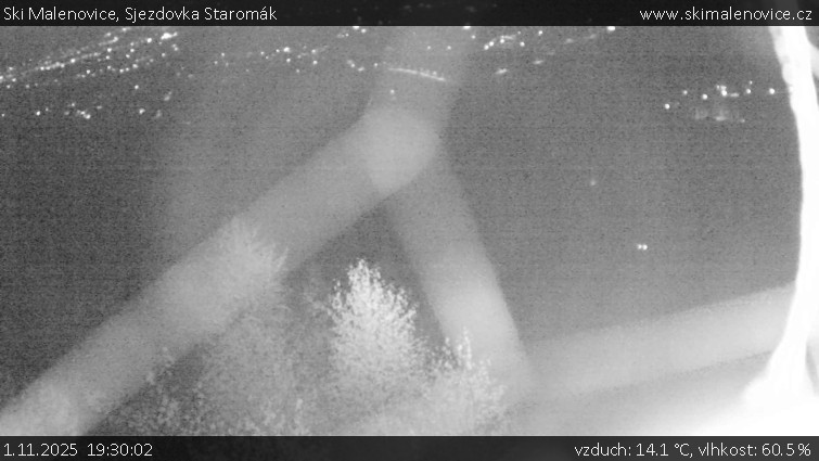 Ski Malenovice - Sjezdovka Staromák - 1.11.2025 v 19:30 Ski Malenovice - Sjezdovka Staromák - 1.11.2025 v 19:30