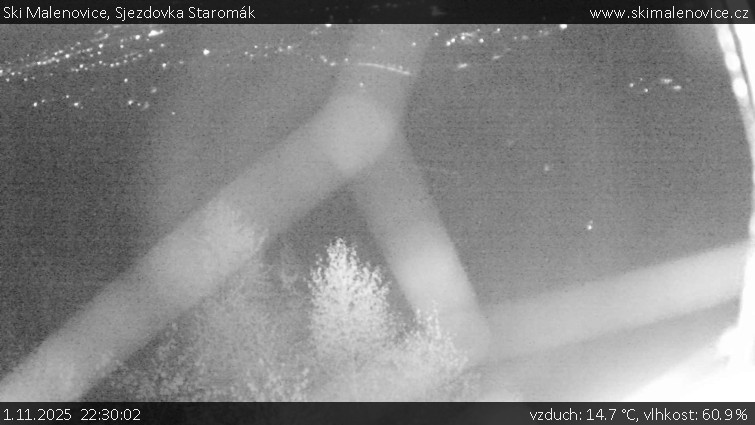 Ski Malenovice - Sjezdovka Staromák - 1.11.2025 v 22:30 Ski Malenovice - Sjezdovka Staromák - 1.11.2025 v 22:30