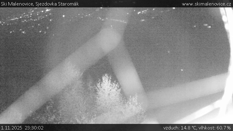 Ski Malenovice - Sjezdovka Staromák - 1.11.2025 v 23:30 Ski Malenovice - Sjezdovka Staromák - 1.11.2025 v 23:30