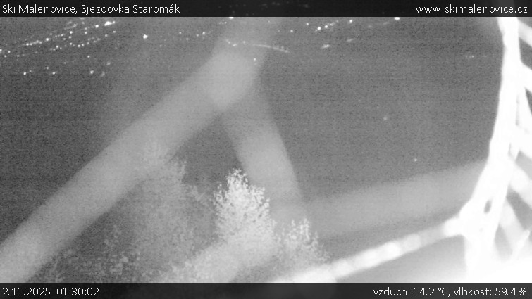Ski Malenovice - Sjezdovka Staromák - 2.11.2025 v 01:30 Ski Malenovice - Sjezdovka Staromák - 2.11.2025 v 01:30