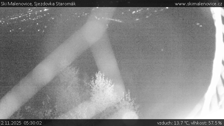 Ski Malenovice - Sjezdovka Staromák - 2.11.2025 v 05:30 Ski Malenovice - Sjezdovka Staromák - 2.11.2025 v 05:30