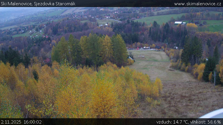 Ski Malenovice - Sjezdovka Staromák - 2.11.2025 v 16:00 Ski Malenovice - Sjezdovka Staromák - 2.11.2025 v 16:00