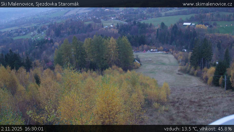 Ski Malenovice - Sjezdovka Staromák - 2.11.2025 v 16:30 Ski Malenovice - Sjezdovka Staromák - 2.11.2025 v 16:30