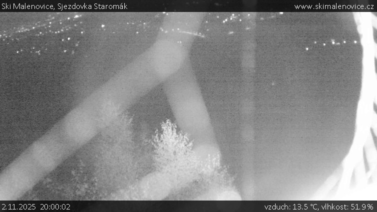 Ski Malenovice - Sjezdovka Staromák - 2.11.2025 v 20:00 Ski Malenovice - Sjezdovka Staromák - 2.11.2025 v 20:00