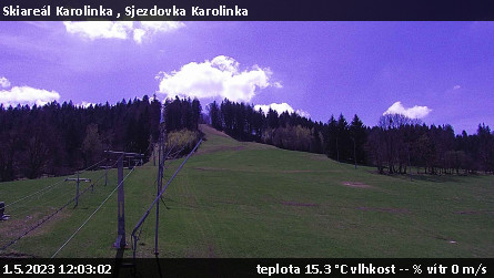 Skiareál Karolinka  - Sjezdovka Karolinka - 1.5.2023 v 12:03