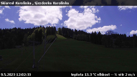 Skiareál Karolinka  - Sjezdovka Karolinka - 9.5.2023 v 12:02