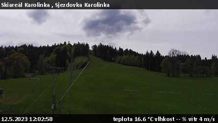 Skiareál Karolinka  - Sjezdovka Karolinka - 12.5.2023 v 12:02
