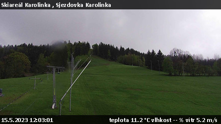 Skiareál Karolinka  - Sjezdovka Karolinka - 15.5.2023 v 12:03