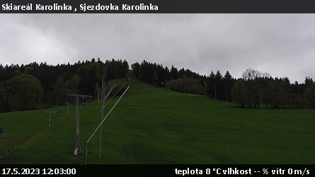Skiareál Karolinka  - Sjezdovka Karolinka - 17.5.2023 v 12:03