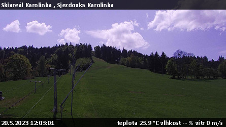 Skiareál Karolinka  - Sjezdovka Karolinka - 20.5.2023 v 12:03