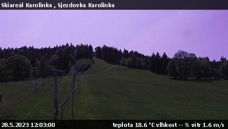 Skiareál Karolinka  - Sjezdovka Karolinka - 28.5.2023 v 12:03