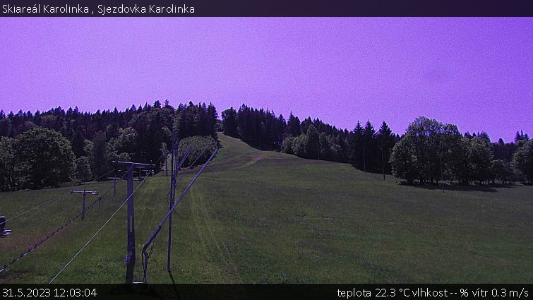 Skiareál Karolinka  - Sjezdovka Karolinka - 31.5.2023 v 12:03