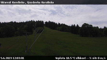 Skiareál Karolinka  - Sjezdovka Karolinka - 5.6.2023 v 12:03