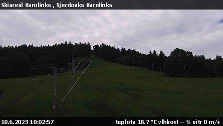 Skiareál Karolinka  - Sjezdovka Karolinka - 10.6.2023 v 10:02