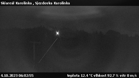 Skiareál Karolinka  - Sjezdovka Karolinka - 4.10.2023 v 06:02