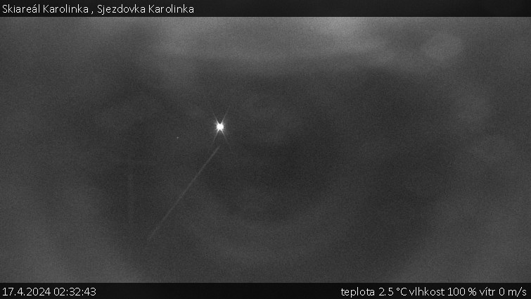Skiareál Karolinka  - Sjezdovka Karolinka - 17.4.2024 v 02:32