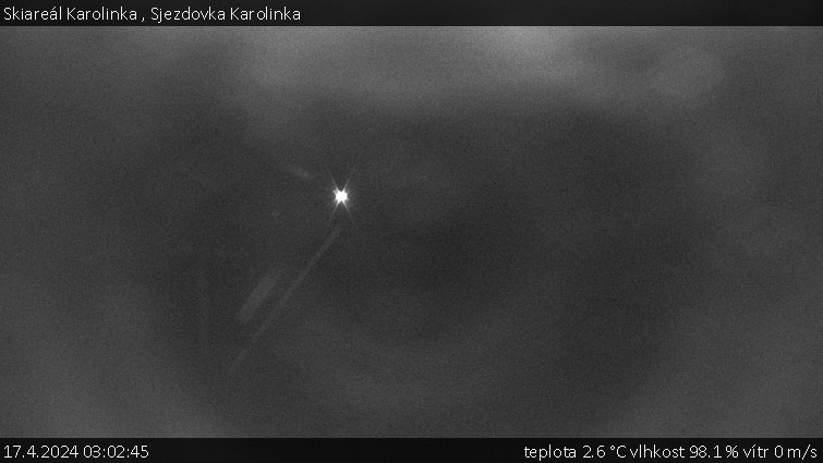 Skiareál Karolinka  - Sjezdovka Karolinka - 17.4.2024 v 03:02
