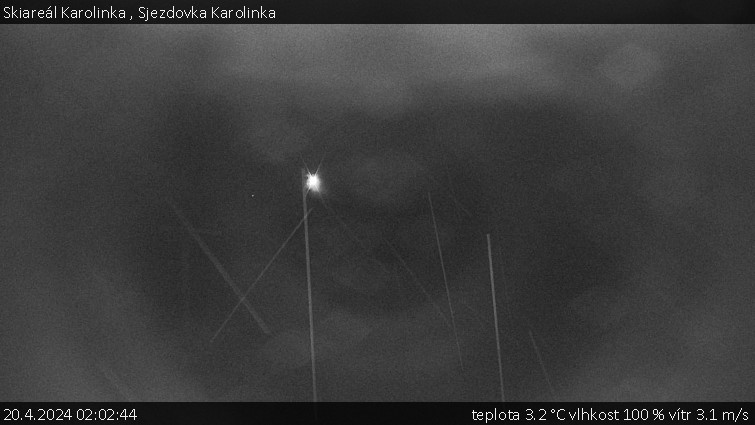 Skiareál Karolinka  - Sjezdovka Karolinka - 20.4.2024 v 02:02