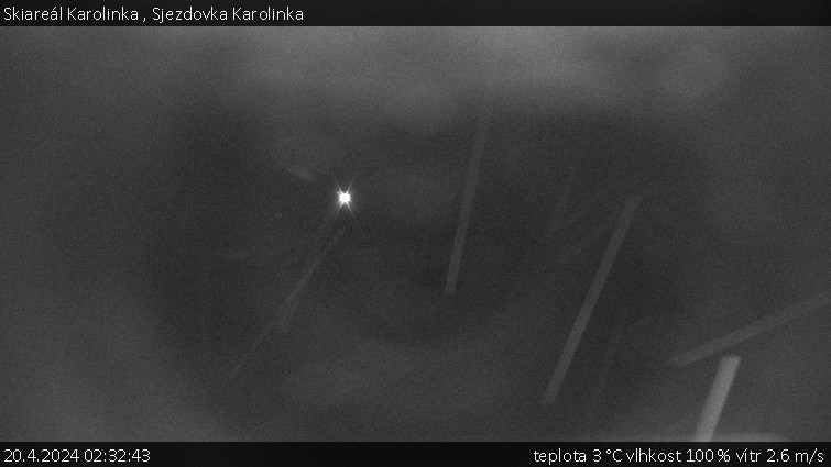 Skiareál Karolinka  - Sjezdovka Karolinka - 20.4.2024 v 02:32
