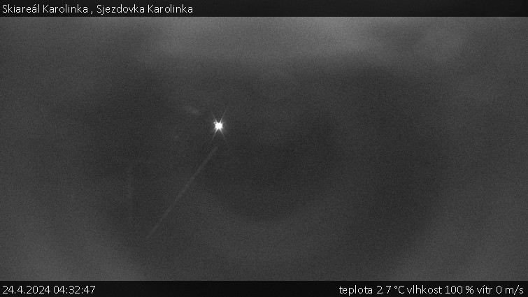 Skiareál Karolinka  - Sjezdovka Karolinka - 24.4.2024 v 04:32
