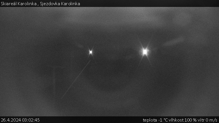 Skiareál Karolinka  - Sjezdovka Karolinka - 26.4.2024 v 03:02