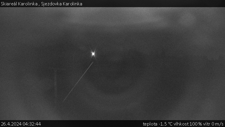 Skiareál Karolinka  - Sjezdovka Karolinka - 26.4.2024 v 04:32