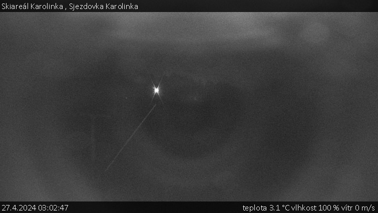 Skiareál Karolinka  - Sjezdovka Karolinka - 27.4.2024 v 03:02