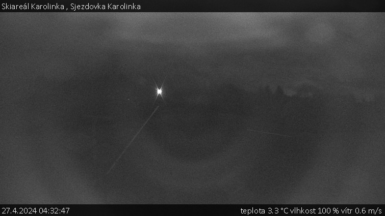 Skiareál Karolinka  - Sjezdovka Karolinka - 27.4.2024 v 04:32