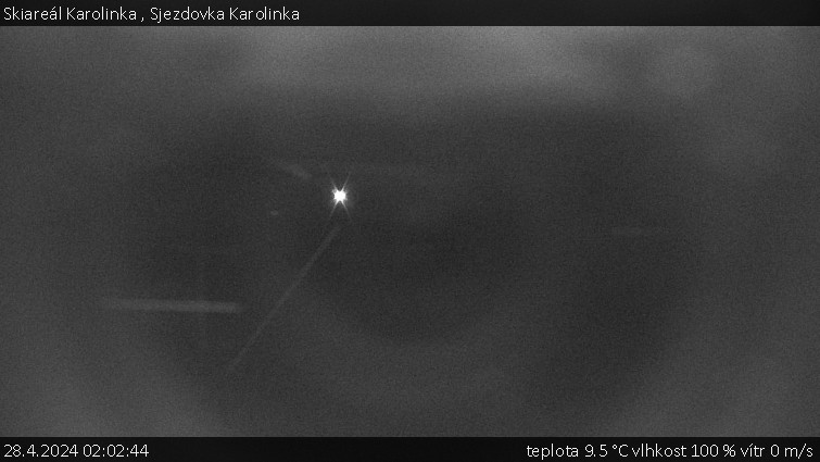 Skiareál Karolinka  - Sjezdovka Karolinka - 28.4.2024 v 02:02