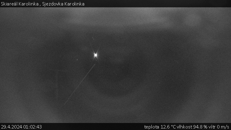 Skiareál Karolinka  - Sjezdovka Karolinka - 29.4.2024 v 01:02