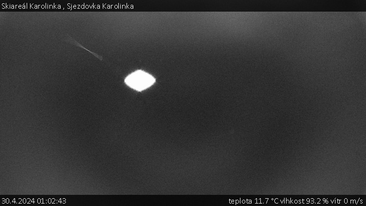 Skiareál Karolinka  - Sjezdovka Karolinka - 30.4.2024 v 01:02