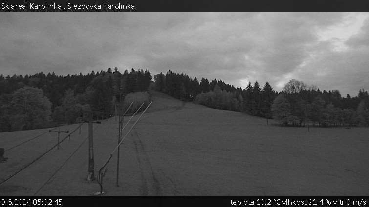 Skiareál Karolinka  - Sjezdovka Karolinka - 3.5.2024 v 05:02