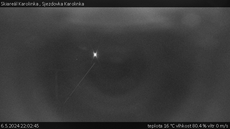 Skiareál Karolinka  - Sjezdovka Karolinka - 6.5.2024 v 22:02